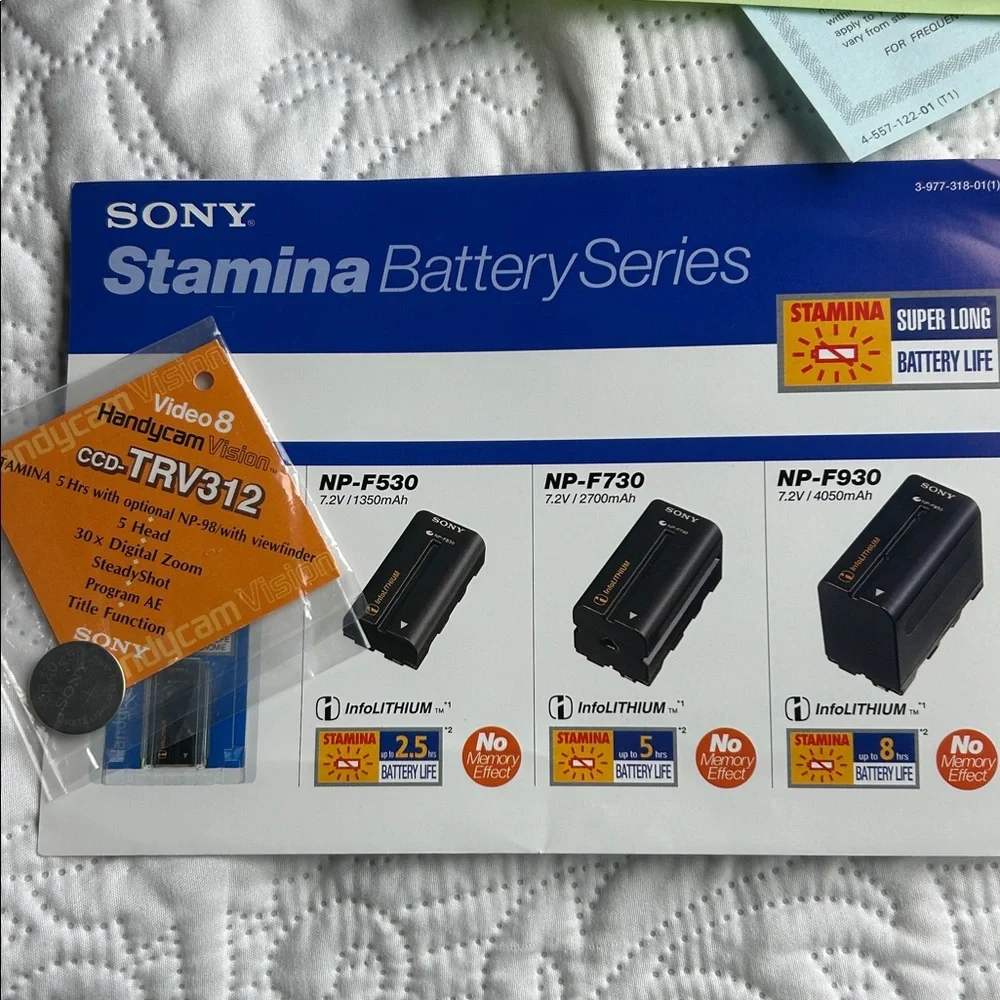 Sony Handycam Camcorder Video Camera Recorder Instruction Manuals